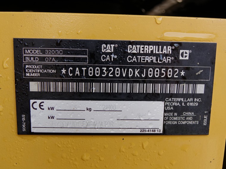 Caterpillar 320GC (AS NEW) Excavator Boss Machinery
